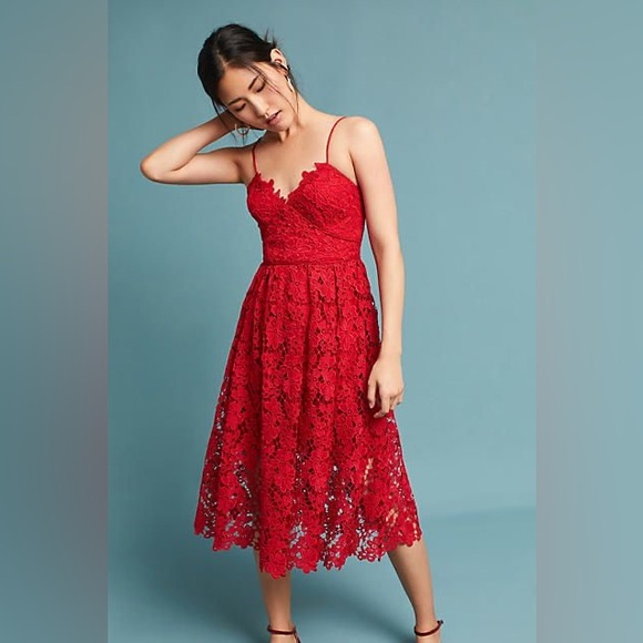 Donna Morgan | Dresses | Nwt Red Crochet Floral Lace Dress By Donna Morgan Dress From Anthropologie | Poshmark Donna Morgan | Dresses | Nwt Red Crochet Floral Lace Dress By Donna Morgan Dress From Anthropologie | Poshmark